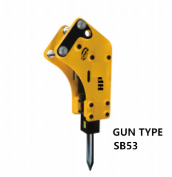 APPLICABLE GUN TYPE ROCK EXCAVATOR HYDRAULIC BREAKER ALLOY STEEL SB 53 2-3.5 TON  FOR EXCAVATOR SANY, XCMG  AND DOOSAN