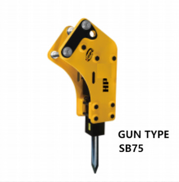 APPLICABLE GUN TYPE ROCK EXCAVATOR HYDRAULIC BREAKER ALLOY STEEL SB 75 4.5-7 TON  FOR EXCAVATOR SANY