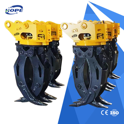 OEM Hydraulic Wood Excavator Grab Bucket Attachment 25ton-32ton