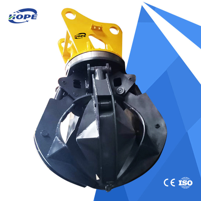 Yelllow Alloy Steel Digger Lotus Grabber For Excavator Komatsu Doosan Sany Xcmg Lonking Liugong