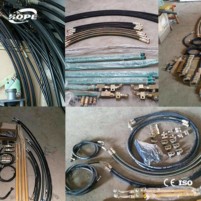 Excavator Breaker Piping Flexible Hose Rigid Steel Pipe Assembly Head Parts Welding Pipeline